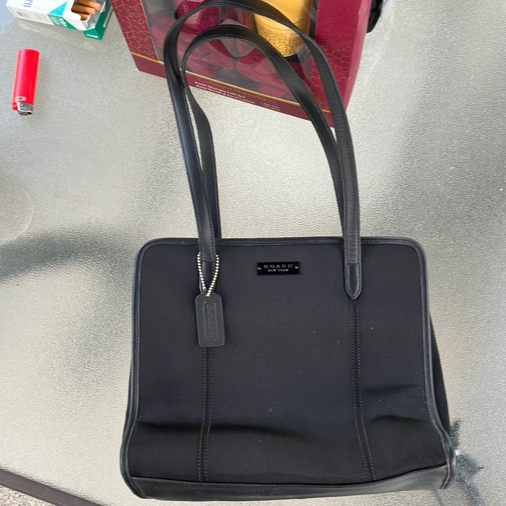 Worn once coach bag basically brand new